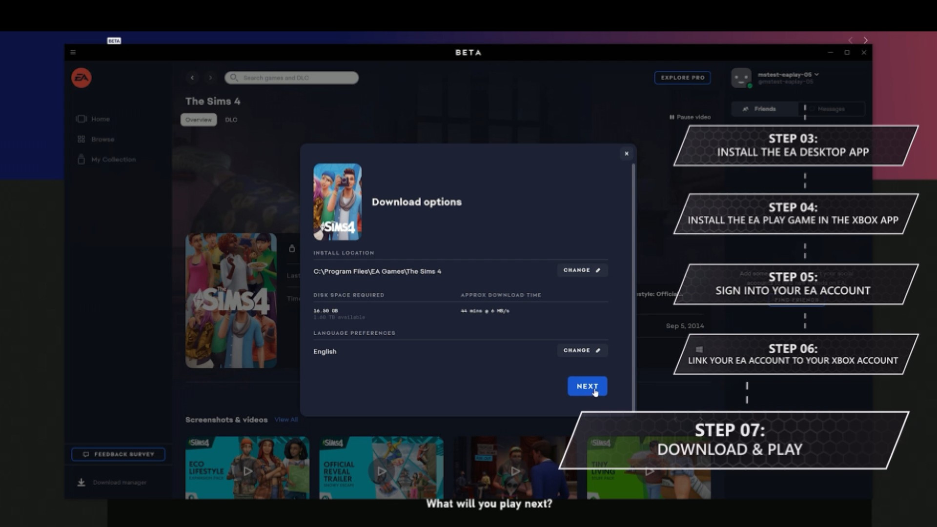 EA Play coming to Windows 10 PC for Xbox Game Pass members March 18 XGPCommunityStep7.jpg