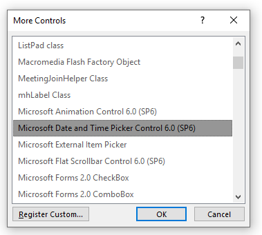 how to download Microsoft date and time picker control 6.0 sp6 in windows 10? xo6gH.png