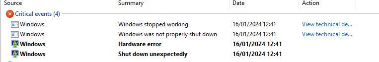 PC regularly restarts with livekernelerros 193,141 and 116 y%2BsFf4v2NjDP%2FG3RL1v4Efv%2F2ENHBVLe7lhuiRv2FSamcHZUezdhrPGTyVFYsawDIS8KUO3lS3SQTFeOCjUjAjg%3D.png