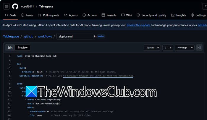 How to connect GitHub to Hugging Face yml-file.jpg