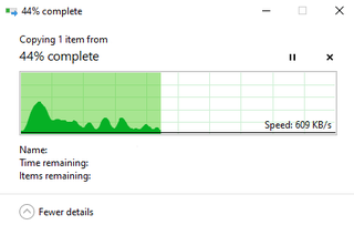 The copying speed is not constant. It reaches as high as 16-19 MB/s and sometimes drops as... ymsfo3tirat61.png