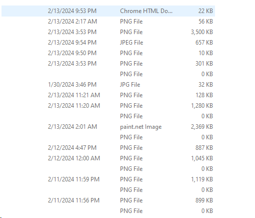 Most files created by me show up as "0KB" on quick access despite not being that way yoiWSpSkSkL8o1VfZcjIVL9TlF8%2BlVlgMKLJ0yVq6wk%2Fxe85eCRcehpKOJj1%2BxhVFjcTziGqfyrBrkU%2BCR7CM%3D.png