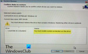You must enable system protection on this drive – System Restore error You-must-enable-system-protection-on-this-drive-300x184.jpg