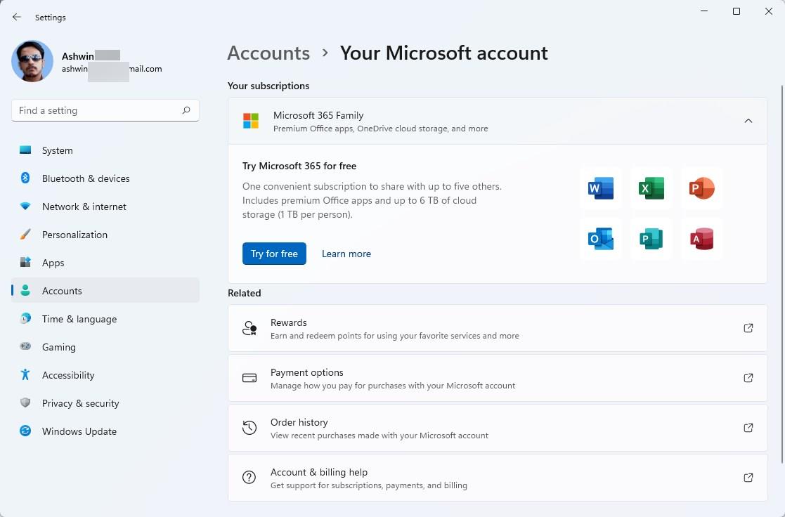KB5008353 Update for Windows 11 fixes File Explorer lag and SSD performance issues Your-microsoft-account-page-in-Windows-11.jpg