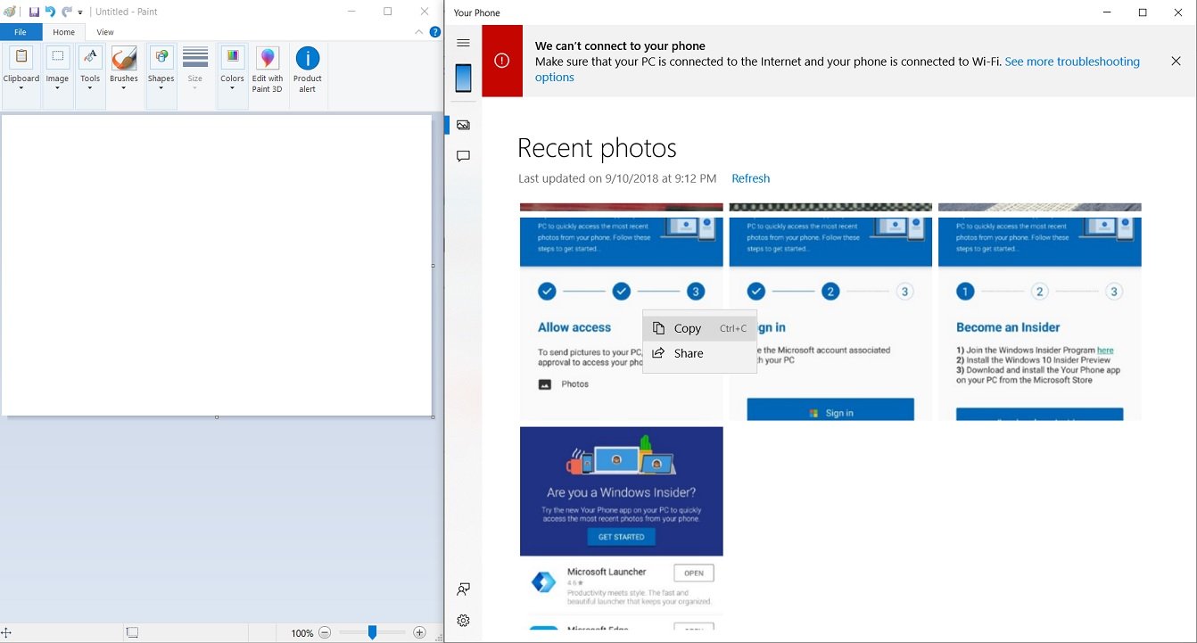 Hands-on with Microsoft’s Windows 10 Your Phone app Your-Phone-and-MS-Paint.jpg