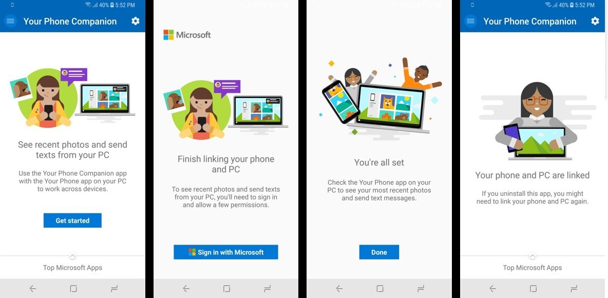 Your Phone Companion app for Android will sync photos  