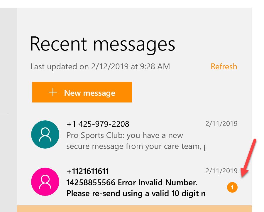 Microsoft’s Your Phone app updated for Insiders with improvements Your-Phone-unread-messages.jpg