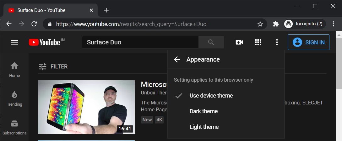 YouTube now follows system-level device theme on Windows 10 YouTube-Device-Theme.jpg