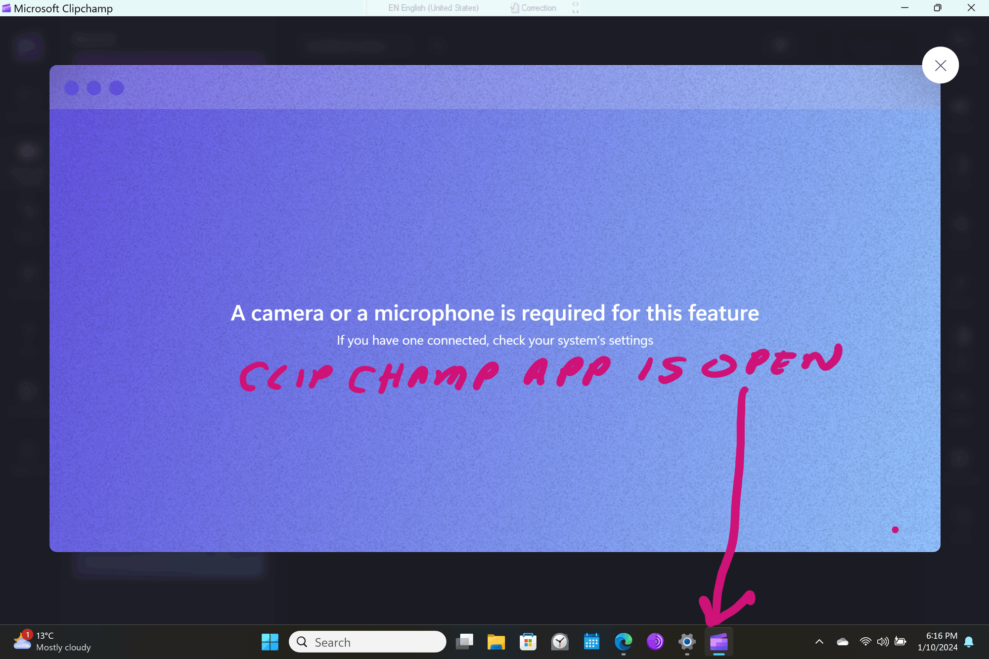 How do I stop Clip Champ from "thinking" another app is using my camera? Z2AzbjLz86OeMSkB%2B9WiYUZ%2FZMu3LXSGCDi3TP6GXF6GNjIo%2BBVoZkkLWT8Gs8WZMkhwuBBeqAmRdPUpe%2FKnQ%3D.png