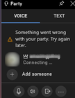 "Something went wrong with your party. Try again later." Every time I attempt to join a... z853v0avutq61.png
